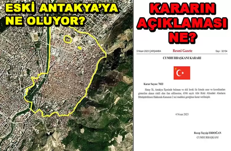 ANTAKYA’DA KAFALARI KARIŞTIRAN RİSKLİ ALAN KARARI…