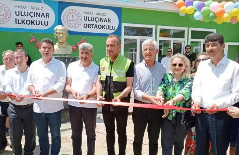 ARSUZ ULUÇINAR’DA YENİ İLK VE ORTAOKUL BİNA AÇILIŞI GERÇEKLEŞTİ