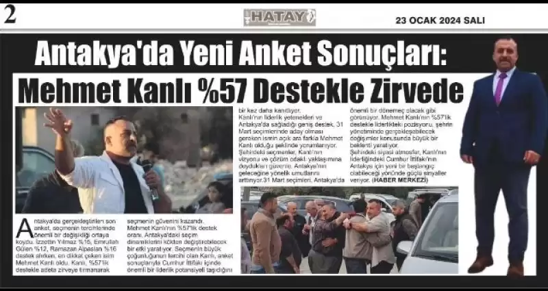 Antakya’nın Ihyasında Antakya’lılardan Kanlı’ya Tam Destek