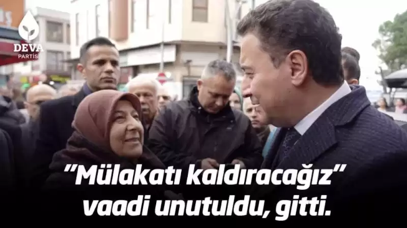 Babacan: “‘Mülakatı Kaldıracağız’ Vaadi Unutuldu