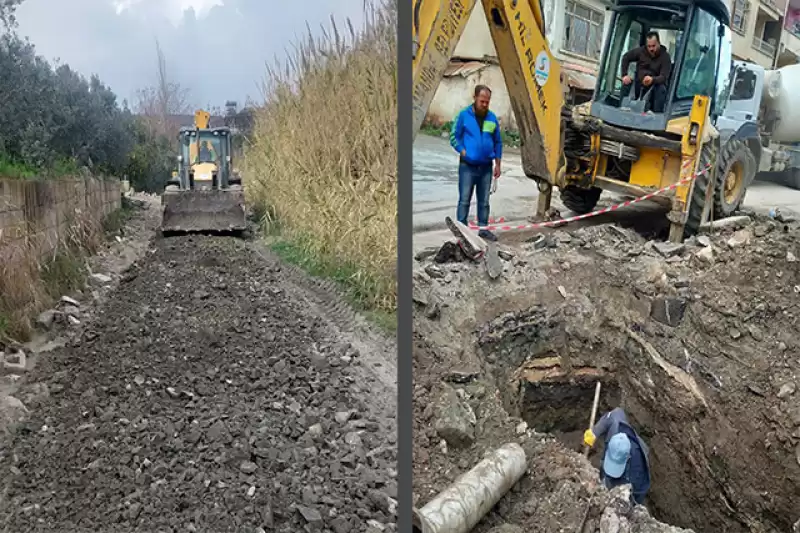 SAMANDAĞ GENELİNDE YOL YENİLEME ÇALIŞMALARI HIZLA DEVAM EDİYOR