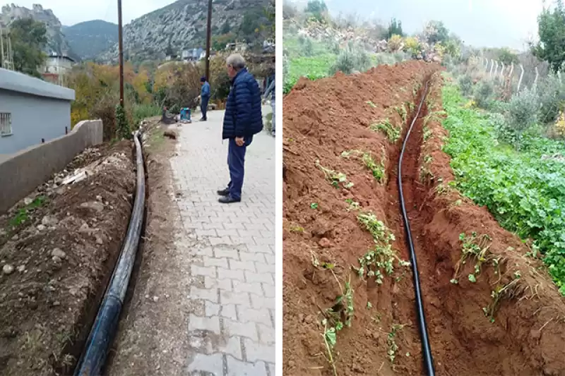HBB DEPREMDE ZARAR GÖREN SULAMA HATLARINI YENİLEDİ