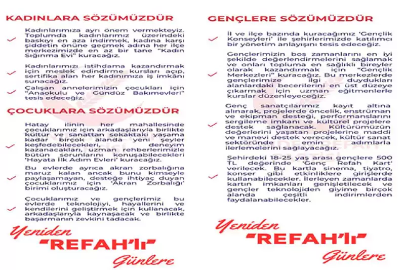 Yeniden Refah HBB Başkan Adayı Dr. Nuri Parlak: “Hatay’ın Yeniden Ihyası Için Hazırız”