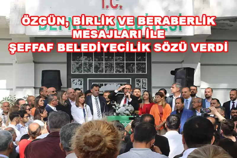 DEFNE BELEDİYESİ’NDE BAYRAK DEĞİŞİMİ