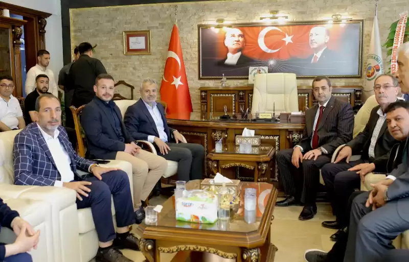HBB Başkanı Öntürk, Reyhanlı Belediyesini Ve Başkan Yumuşak’ı Ziyaret Etti