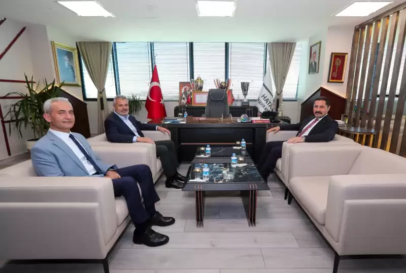  HBB Başkanı Mehmet Öntürk, Hatay Valisi Mustafa Masatlı'yı Ağırladı