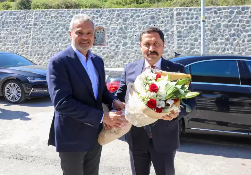  HBB Başkanı Mehmet Öntürk, Hatay Valisi Mustafa Masatlı'yı Ağırladı