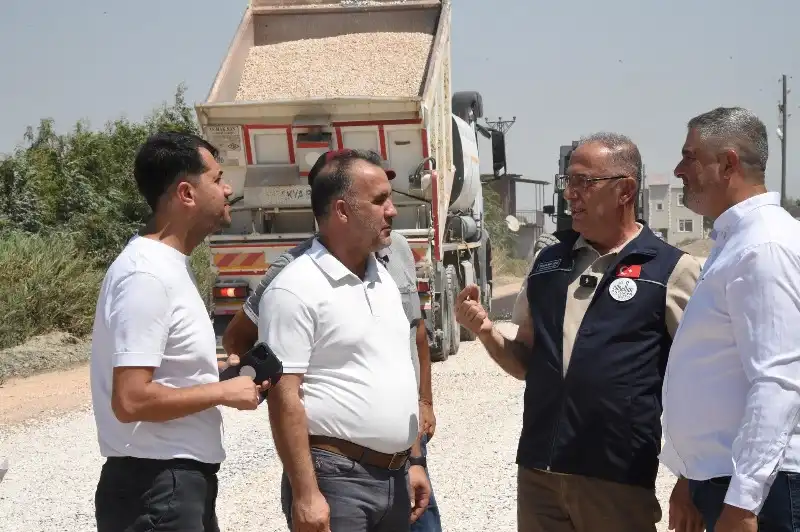 BAŞKAN YAPAR, SAHADAKİ ÇALIŞMALARI YERİNDE İNCELEDİ