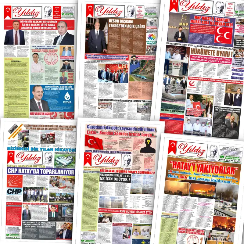 HATAY YILDIZ GAZETESİ 6 YAŞINDA…