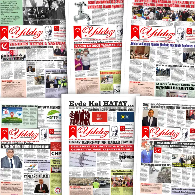 HATAY YILDIZ GAZETESİ 6 YAŞINDA…