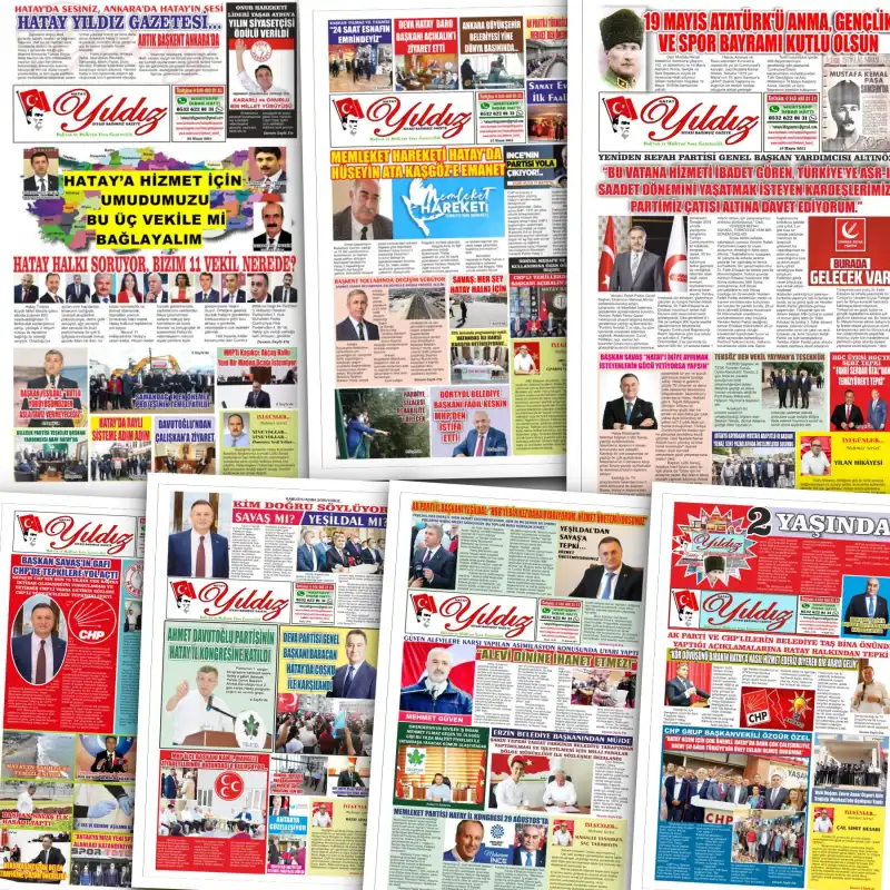 HATAY YILDIZ GAZETESİ 6 YAŞINDA…