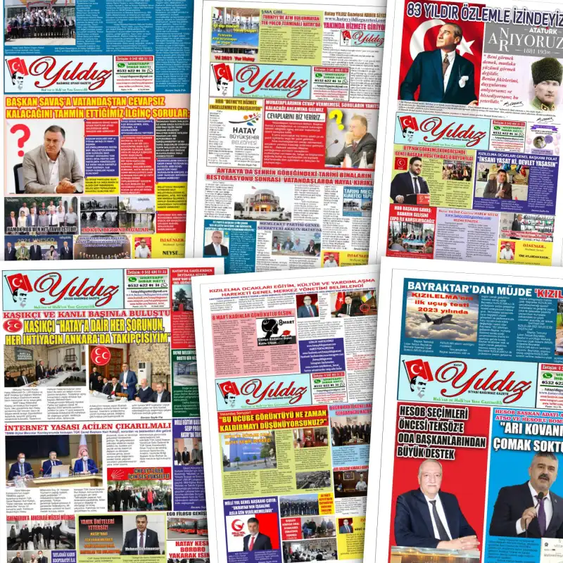 HATAY YILDIZ GAZETESİ 6 YAŞINDA…