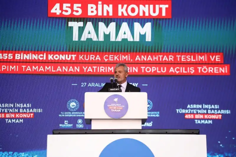 Cumhurbaşkanı Erdoğan Hatay’da 455 Bin Konutun Kura Törenine Katıldı