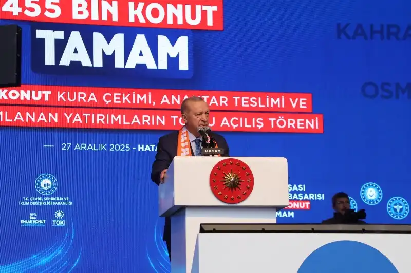 Cumhurbaşkanı Erdoğan Hatay’da 455 Bin Konutun Kura Törenine Katıldı