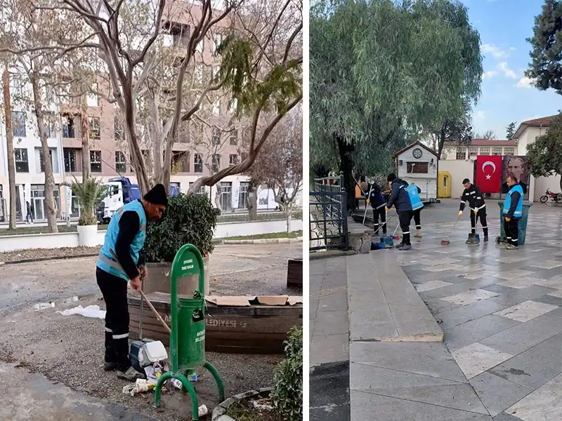 Antakya’nın Işlek Noktalarında Temizliğe Devam…