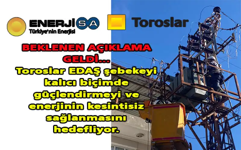 Toroslar EDAŞ’tan Hatay’da Soğuk Hava Kaynaklı Talep Artışına Karşı Altyapı Seferberliği