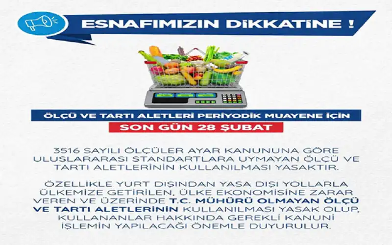 Antakya Belediyesi’nden Periyodik Muayene Duyurusu