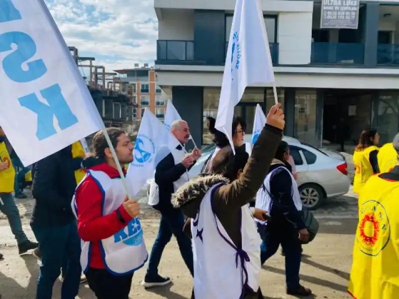 KESK HATAY’DA ALANLARDA…