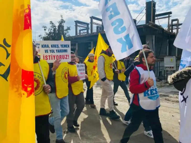 KESK HATAY’DA ALANLARDA…