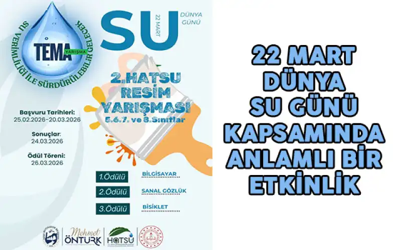 HATSU’dan 22 Mart Dünya Su Günü’ne Özel Resim Yarışması
