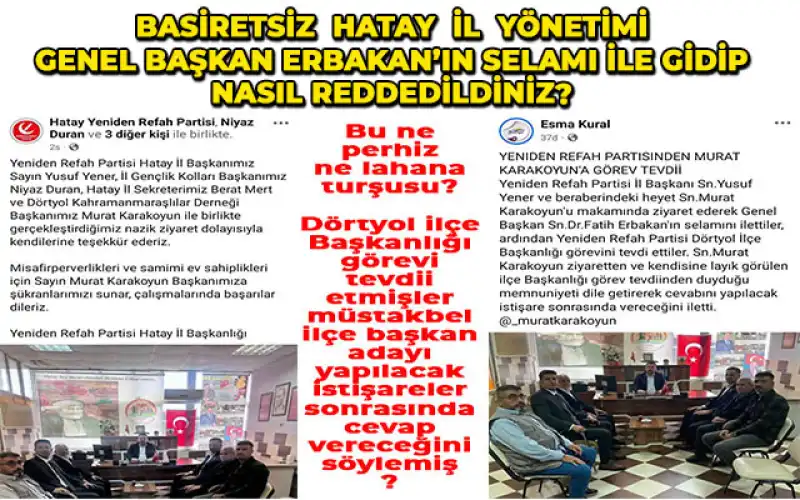 Yeniden Refah Hatay Gerçekleri, Yazı Dizimiz Çok Yakında…