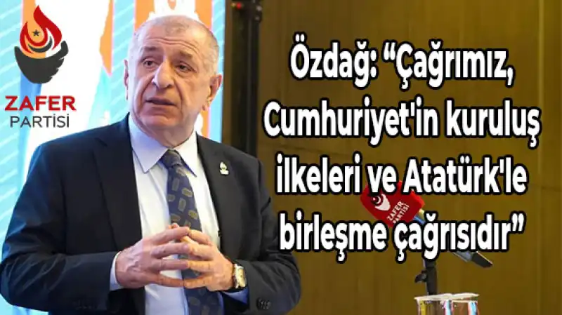 Özdağ: “Bizim CHP'ye Yaptığımız çağrı Kamuoyu önünde çok Açıktır”