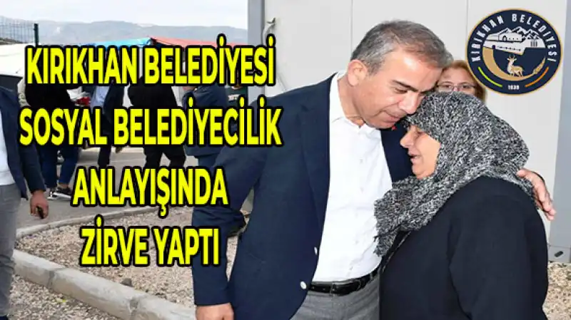 Kırıkhan Belediyesinden Sosyal Belediyecilik Atağı: 2 Yılda Binlerce Vatandaşa Ulaşıldı