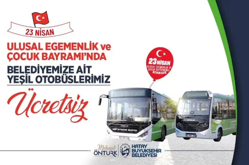 Çocuk Bayramı’nda HBB Otobüsleri Ücretsiz… 