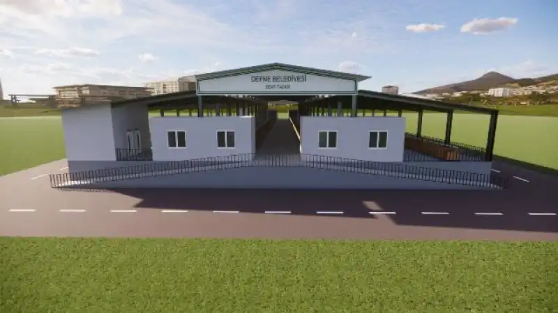 Başkan Özgün’den Defne’ye Yeni Eser: Modern Semt Pazarının Temeli Atıldı