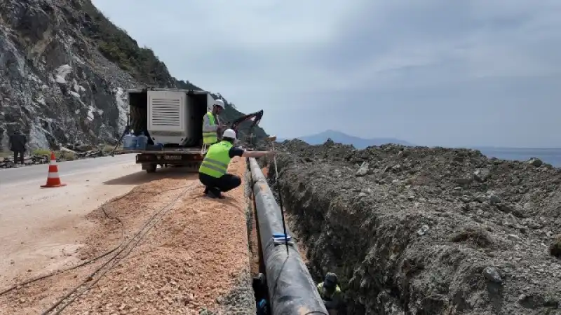 HATSU Akçay İsale Hattını Yeniliyor, Su Kayıpları Son Buluyor