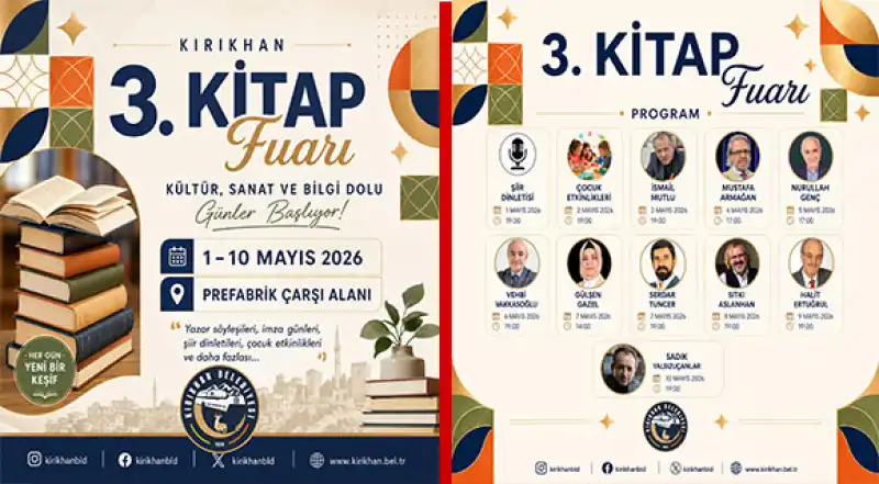 Kırıkhan’da Kültür Ve Edebiyat Şöleni: 3. Kitap Fuarı Kapılarını Açıyor