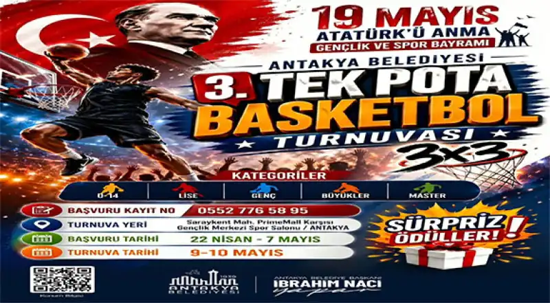 Antakya Belediyesi 3. Tek Pota Basketbol Turnuvası 
