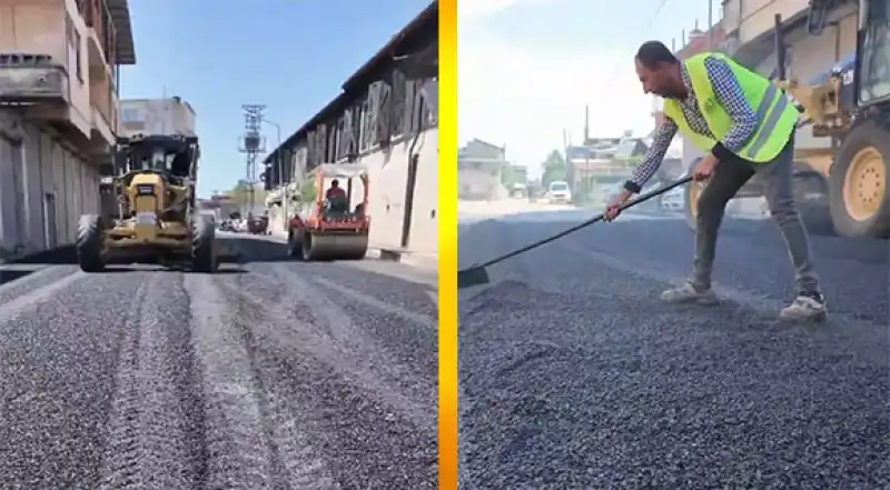 Antakya’da Asfalt çalışmaları Devam Ediyor…