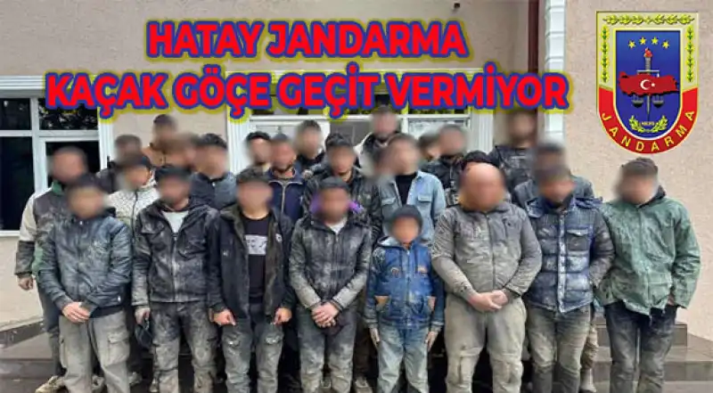 Jandarmadan Yayladağı’nda Nokta Operasyon: 37 Göçmen Yakalandı