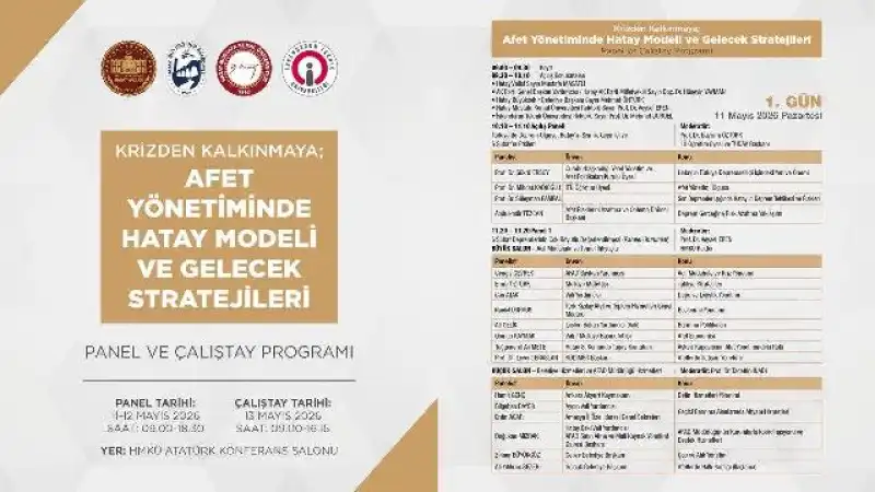 Hatay, Afet Yönetiminde Gelecek Stratejilerini Masaya Yatırıyor