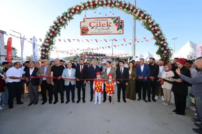 Yayladağı’nda Çilek Festivali Gururu!.. Toprağın Kırmızı Elması Coşkuyla Taçlandı