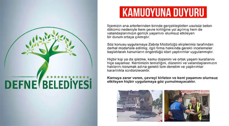 Defne’de Çevre Kirliliğine Geçit Yok…