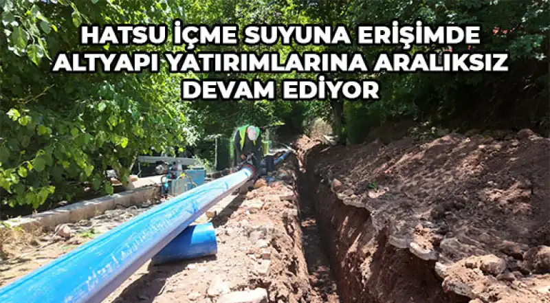 Kurtlusoğuksu’da Kangrenli Su Hattı Yenileniyor