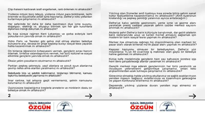 Başkan Özgün: “Biz Defne’de Günü Değil, Geleceği İnşa Ediyoruz”