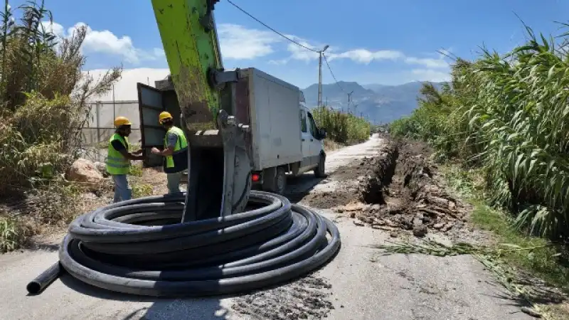 HATSU TEKEBAŞI İÇME SUYU PROJESİ'NİN YÜZDE 86’SINI TAMAMLADI