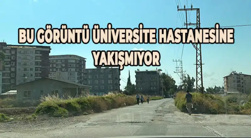 HMKÜ HASTANESİ ACİL YOLU, ACİL HİZMET BEKLİYOR