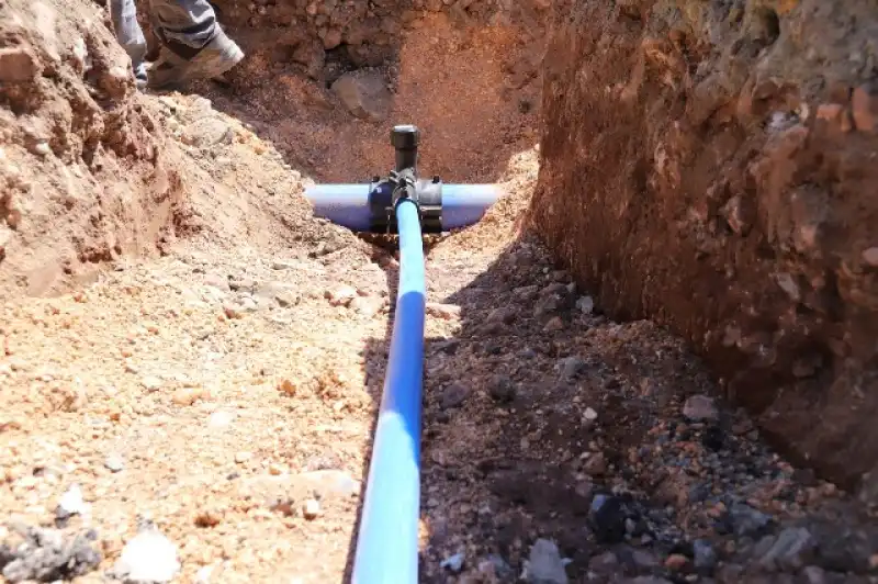 HATSU KIRIKHAN'DA İÇME SUYU AĞINI YENİLİYOR