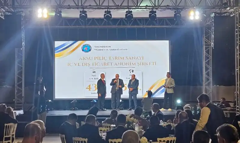 HATAY'IN ÜRETİM BAŞARISI İTSO PROGRAMINDA TAÇLANDI