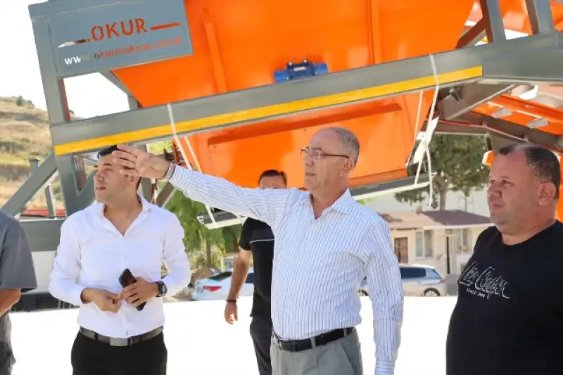 Başkan Yapar Asfalt Plent Tesisini İnceledi