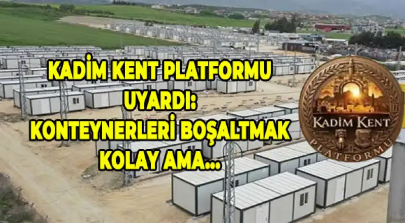 Kadim Kent Platformu Depremzedeler Için Ikinci Mağduriyet Uyarısı Yaptı 