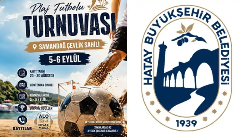 Hatay Çevlik Sahili’nde Plaj Futbolu Turnuvası Heyecanı