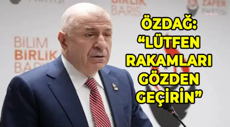 Özdağ Suriye’li Sayısındaki çelişkilere Tepki Gösterdi…