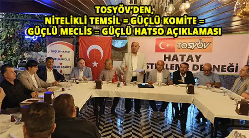 TOSYÖV’den HATSO Seçimleri Öncesi Çağrı: 