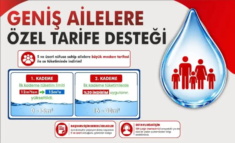 HATSU’dan 5 Ve Üzeri Nüfusa Sahip Ailelere İndirimli Tarife