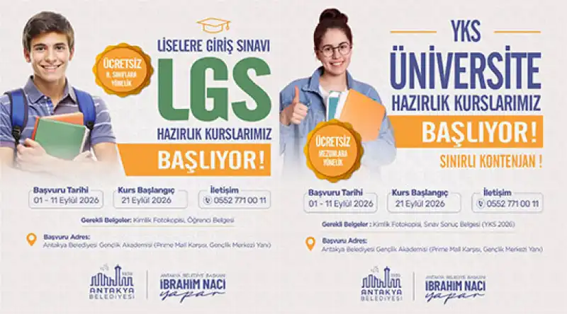  YKS Ve LGS Hazırlık Kurs Başvuruları Başladı